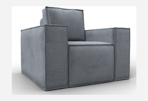 Кресло Лига-081 НПБ TOWER 10 серый (Велюр) - главное фото