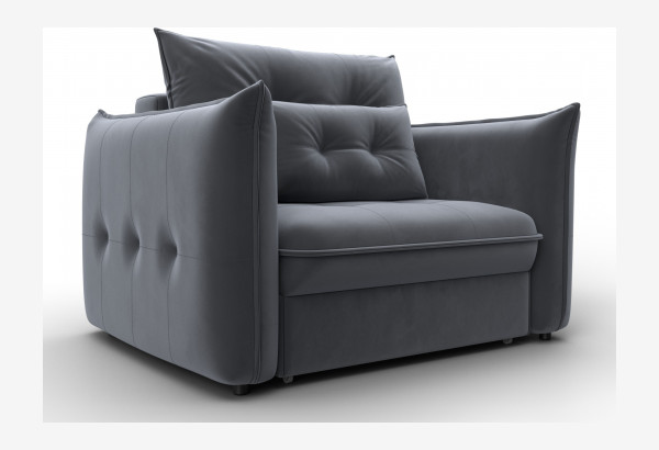 Кресло Лига-100 НПБ SEVEN 17 серый (Велюр) - главное фото