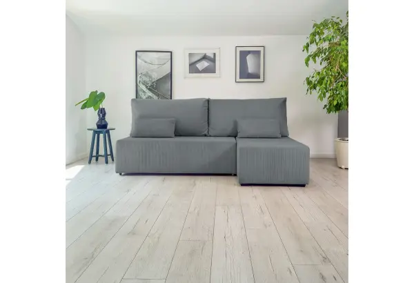 Корсо Лайт Диван угловой Cilium графитовый - главное фото