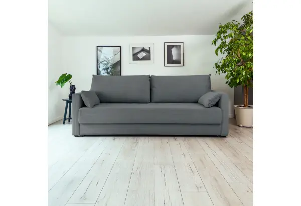 РИМИНИ Диван прямой Cilium графитовый - главное фото