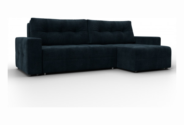 Диван угловой Лига-122 угол универсальный LAIM 21 графит (Велюр) - главное фото