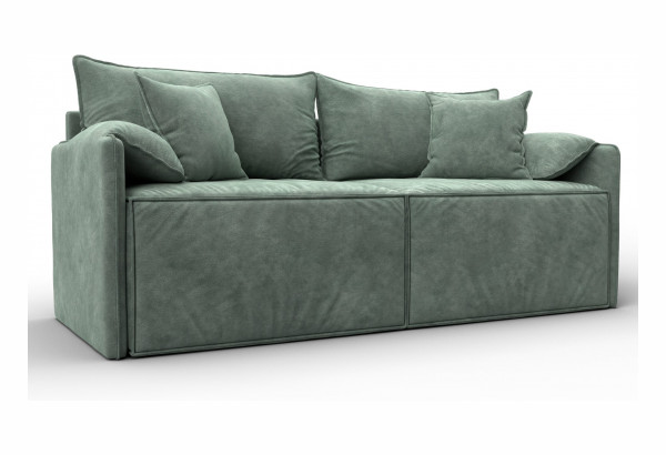 Диван прямой модульный Лига-106 BRUT 08 зеленый (Велюр) - главное фото
