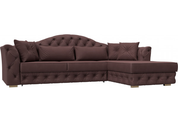 Диван угловой Артис правый угол JOLY 09 бордовый (Замша) - главное фото