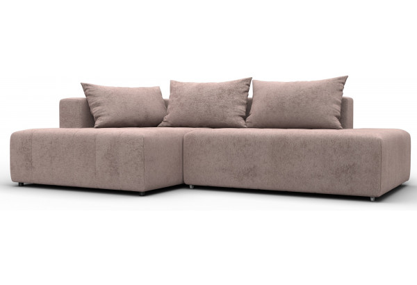 Диван угловой Лига-103 НПБ угол левый TOWER 05 бежевый (Велюр) - главное фото