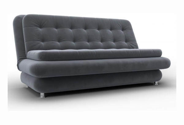 Диван-книжка Лига-123 SEVEN 17 серый (Велюр) - главное фото