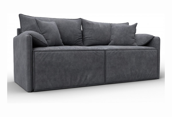 Диван прямой модульный Лига-106 BRUT 16 темно-серый (Велюр) - главное фото
