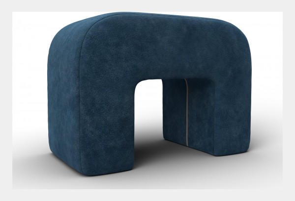 Пуф 008 BRUT 11 синий (Велюр) - главное фото