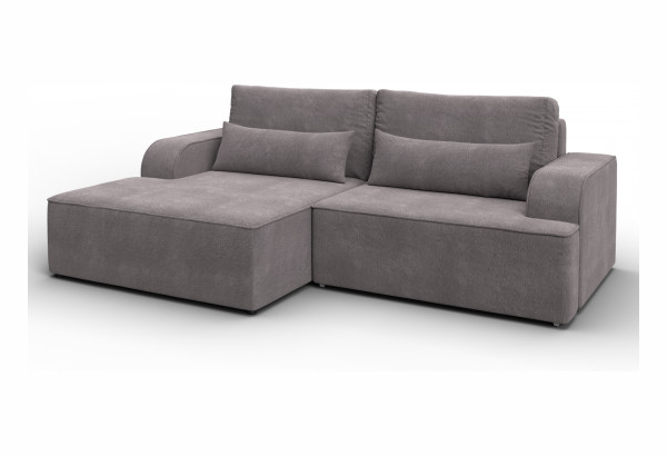 Диван угловой Лига-120 угол левый LAIM 04 бежевый (Велюр) - главное фото