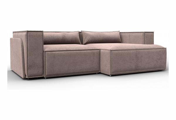 Диван угловой Лига-061 угол правый TOWER 05 бежевый (Велюр) - главное фото