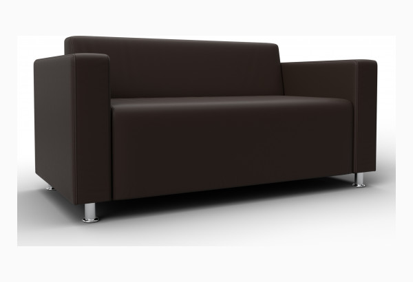 Диван прямой Лига-093 ВН Коричневый (Экокожа) - главное фото
