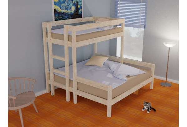 Кровать двухъярусная трехспальная "Эконом" - главное фото