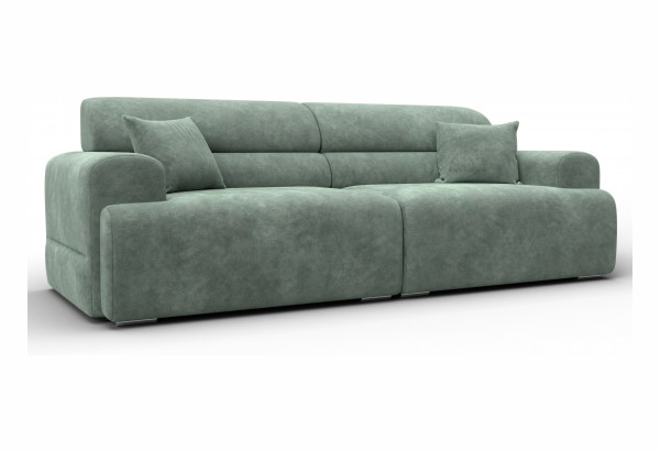 Диван прямой Лига-109 НПБ BRUT 08 зеленый (Велюр) - главное фото