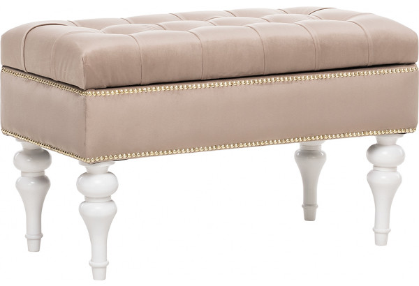 Банкетка Leset Classic-04 высокие ножки (Персиковый) - главное фото