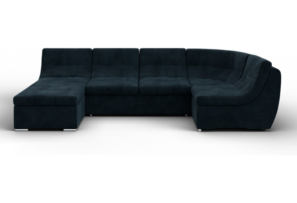 Диван П-образный модульный Холидей LAIM 21 графит (Велюр) - главное фото