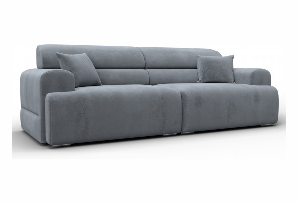 Диван прямой Лига-109 НПБ TOWER 10 серый (Велюр) - главное фото