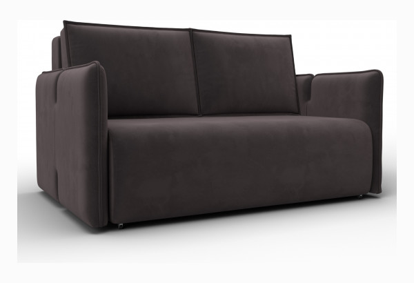 Диван прямой Лига-117 SEVEN 727 коричневый (Велюр) - главное фото