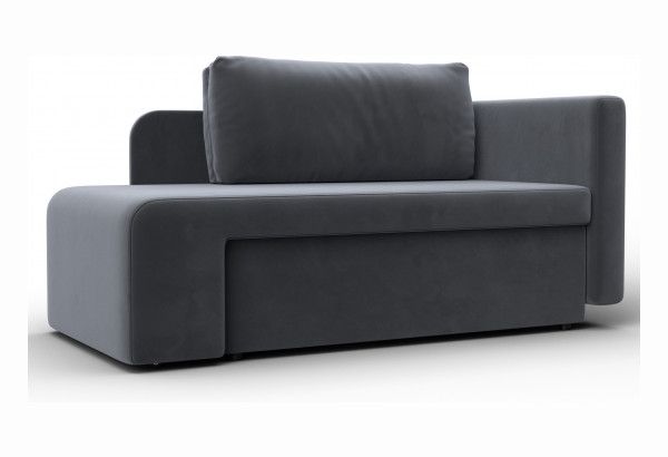 Кушетка Лига-097 SEVEN 17 серый (Велюр) - главное фото