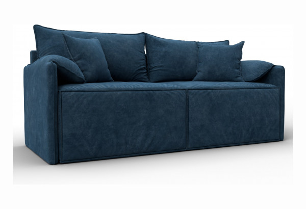 Диван прямой модульный Лига-106 BRUT 11 синий (Велюр) - главное фото
