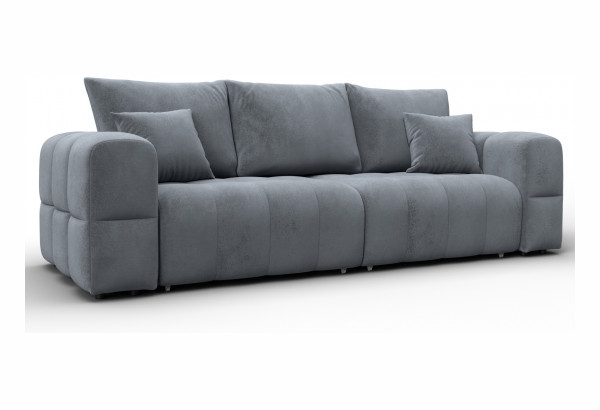 Диван прямой Лига-110 НПБ TOWER 10 серый (Велюр) - главное фото