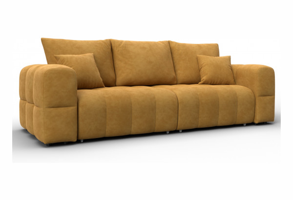 Диван прямой Лига-110 НПБ BRUT 10 желтый (Велюр) - главное фото