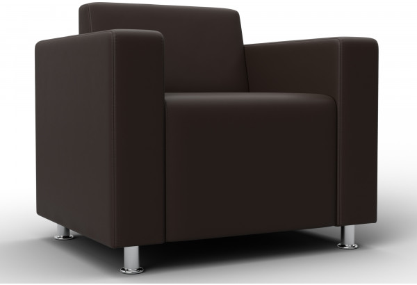 Кресло Лига-093 ВН Коричневый (Экокожа) - главное фото