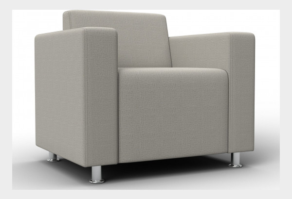 Кресло Лига-093 ВН Амур 02 бежевый (Рогожка) - главное фото