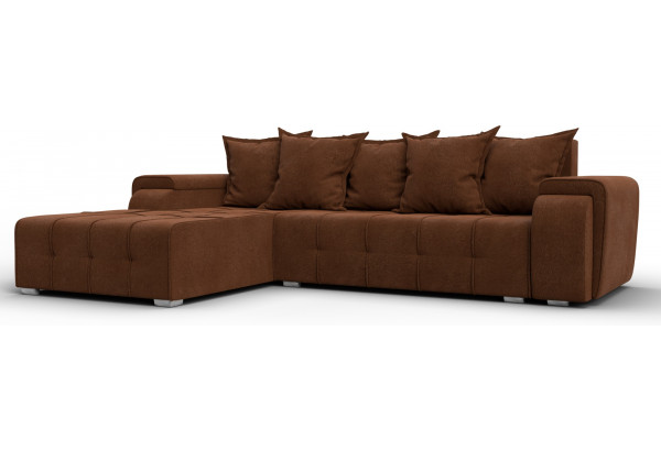 Диван угловой Лига-121 левый угол LAIM 14 терракотовый (Велюр) - главное фото