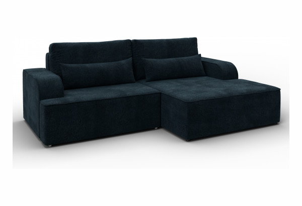 Диван угловой Лига-120 угол правый LAIM 21 графит (Велюр) - главное фото