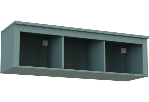 2.08.17.150.6 САГА полка навесная 3 секции темно-бирюзовая - главное фото