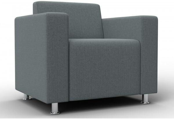 Кресло Лига-093 ВН Амур 07 серый (Рогожка) - главное фото