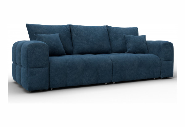 Диван прямой Лига-110 НПБ BRUT 11 синий (Велюр) - главное фото