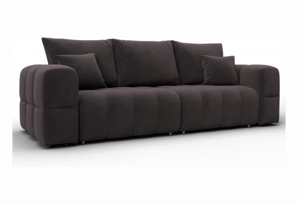 Диван прямой Лига-110 НПБ SEVEN 727 коричневый (Велюр) - главное фото