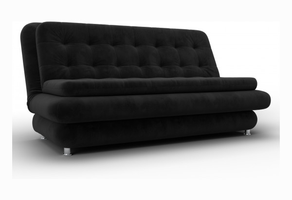 Диван-книжка Лига-123 SEVEN 35 черный (Велюр) - главное фото