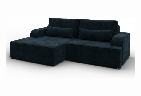 Диван угловой Лига-120 угол левый LAIM 21 графит (Велюр) - главное фото