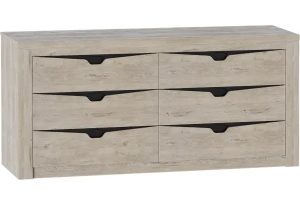 Комод с 6 ящиками "Соренто" спальня Дуб бонифаций - главное фото