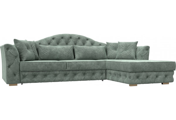 Диван угловой Артис правый угол BRUT 08 зеленый (Велюр) - главное фото