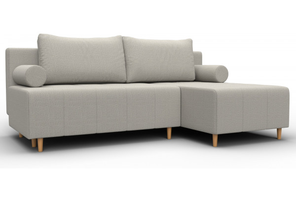 Диван угловой Лига-102 угол универсальный Амур 02 бежевый (Рогожка) - главное фото