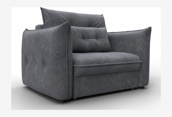 Кресло Лига-100 НПБ BRUT 16 темно-серый (Велюр) - главное фото