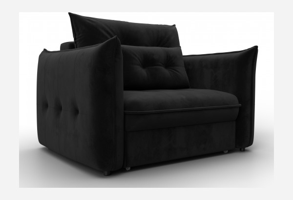 Кресло Лига-100 НПБ SEVEN 35 черный (Велюр) - главное фото