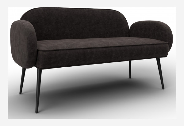 Диван прямой Лига-086 BRUT 17 коричневый (Велюр) - главное фото