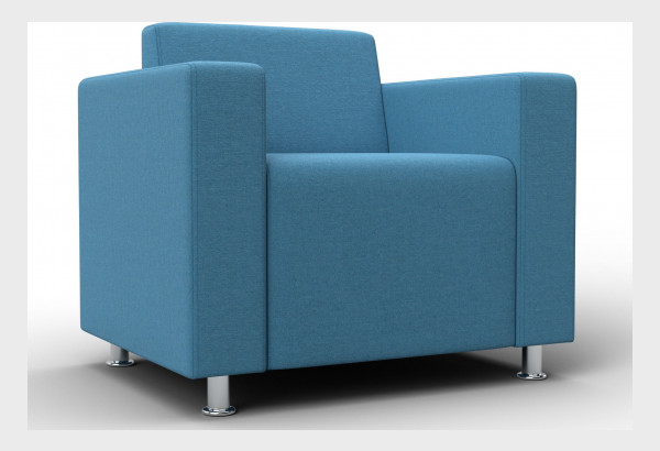 Кресло Лига-093 ВН Амур 10 голубой (Рогожка) - главное фото