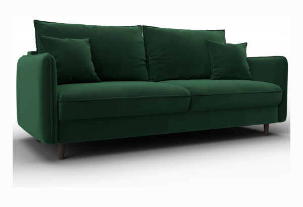Диван прямой Лига-064 НПБ SEVEN 626 зеленый (Велюр) - главное фото